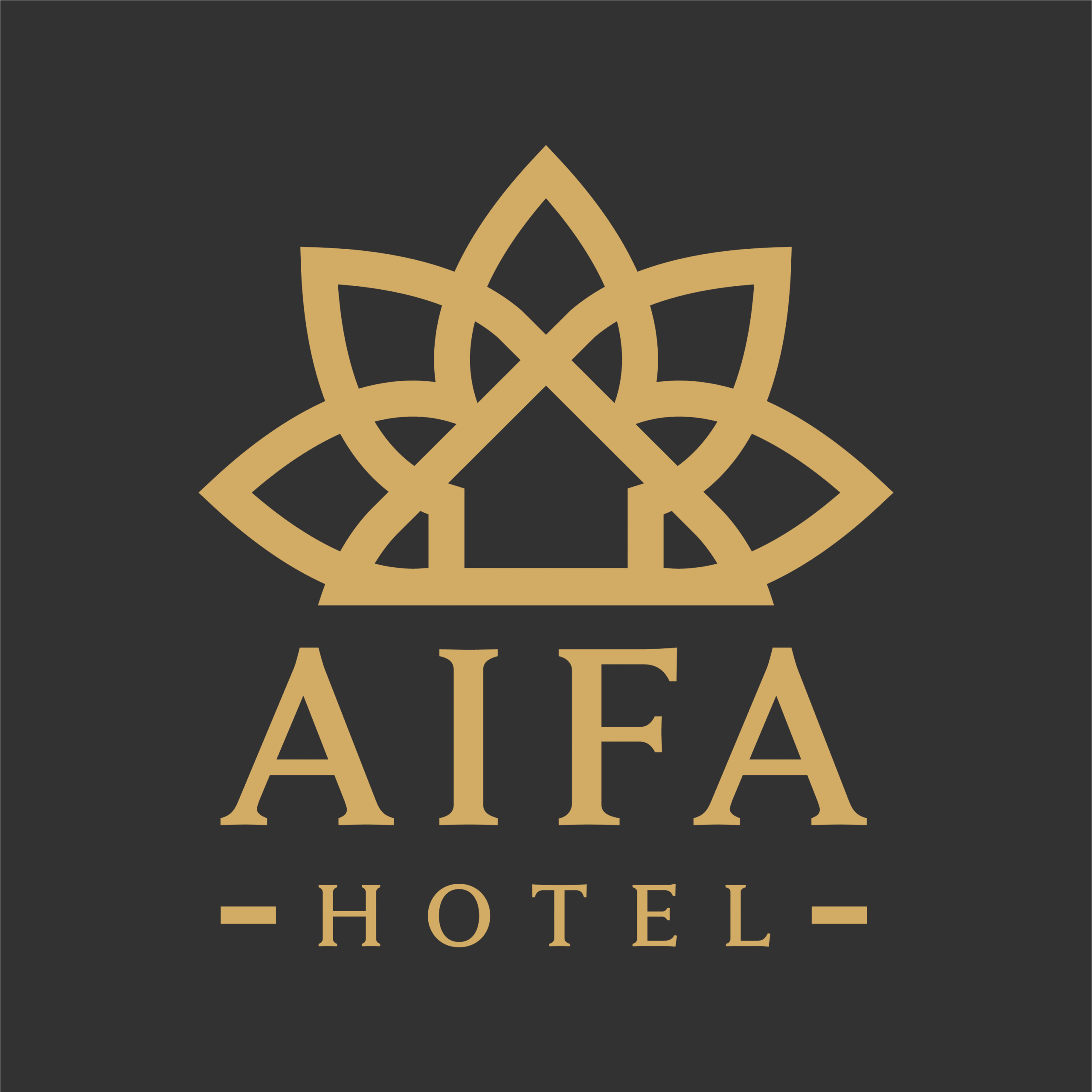 AIFA Logo V - Black BG - hotel